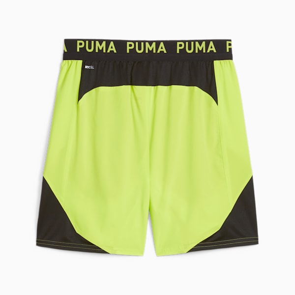 PUMA FIT Ultrabreathe 7" Stretch Woven Men's Training Shorts, Lime Pow-PUMA Black, extralarge